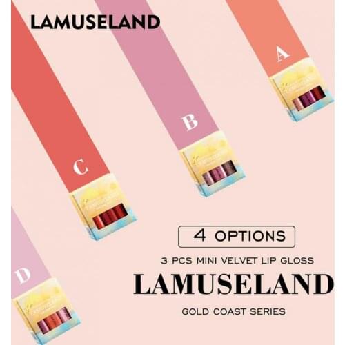 3Pcs Women Makeup Lip Gloss Waterproof Multifunction Tint Dyeing Liquid Lipgloss Blusher Long Lasting Makeup Cosmetics TSLM1