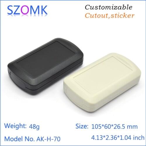 4 pcs, 105*60*26.5mm handheld plastic box for electronics project customizable equipment enclosure for pcb design junction box