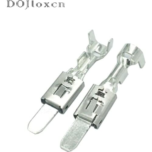 5 Pcs 6.3 Series Plug-In Cold-Pressed Wiring Terminal For Volkswagen Audi Car Male Connector Plug DJ6113-6.3C