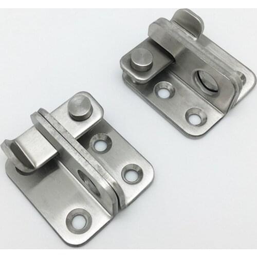 5pcs/lot Home Safety Stainless Steel Window Gate Latch Padlock Door Lock Bolt