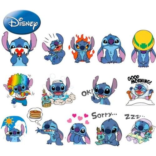50pcs Disney Stitch Anime Sticker Handbook Sticker Sticker Luggage Sticker Waterproof Notebook Sticker