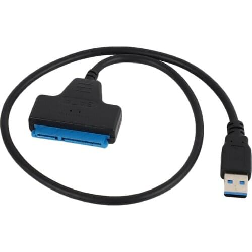 USB 3.0 to SATA III Adapter for 2.5in SDD HDD Hard Drives SATA III to USB 3.0 External Converter and Cable, Support UASP Portabl