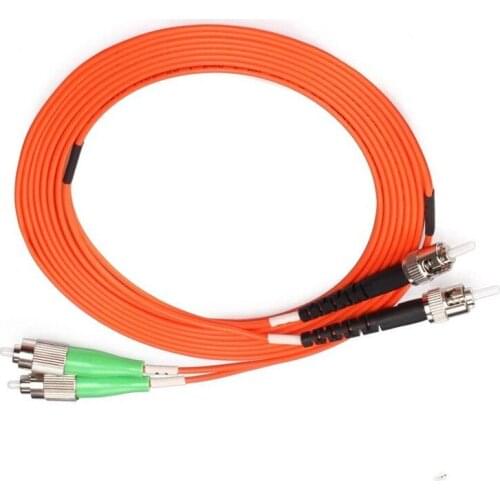Free deliveryfibre jumper 5PCS/lot FC/APC-ST/UPC fiber optic patch cord 1M 2M 3M 5M Duplex Multimode opticalfibre jumper