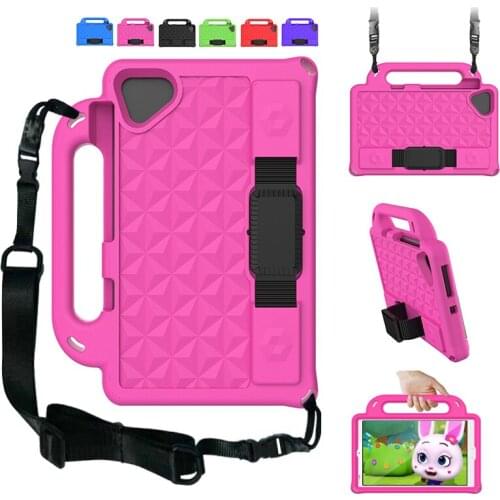Safe EVA Protective case For Samsung Galaxy Tab A7 Lite 8.7 2021 SM-T220 SM-T225 Shoulder Strap Shockproof cover