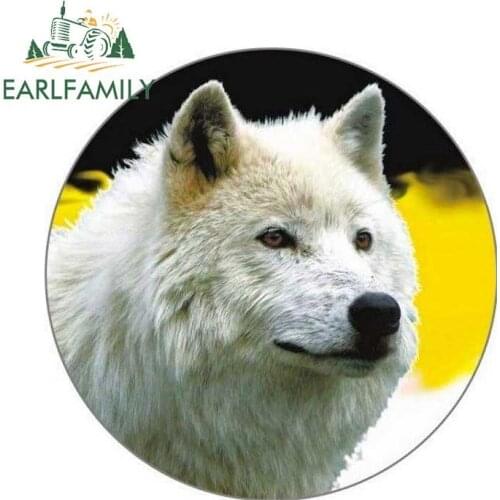 EARLFAMILY 13cm x 13cm Personalized Wolf Car Sticker Motorcycle Styling Waterproof Car Wrap Funny Auto Products Bomb Decoration