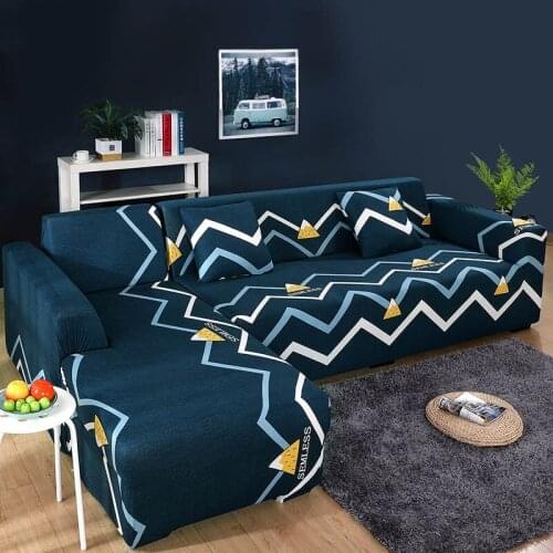 New Elastic Cover for Sofa Living Room L Shape Spandex Stretch Sectional Corner Sofa Couch Covers Slipcovers Armchair Cover