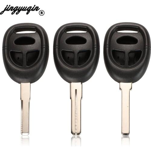 Jingyuqin New Replacement Car Key Case For Saab 9-3 9-5 93 95 3 Buttons Remote Key Blank Car Case Shell Fob