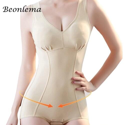 Body Shapewear Women Slimming Bodysuit With Bra Pads Butt Lifting Underwear Women Open Crotch Plus Size Black Modeling Shaper