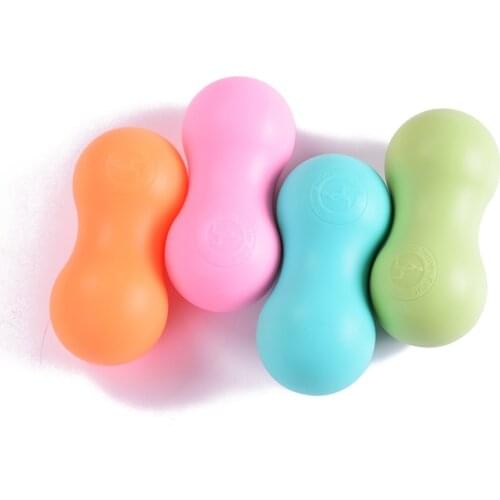 Hot selling Silicone Yoga Peanut Massage Ball Training Body Relaxation Exercise Balance Ball Pilates Gym Fitness Equipment