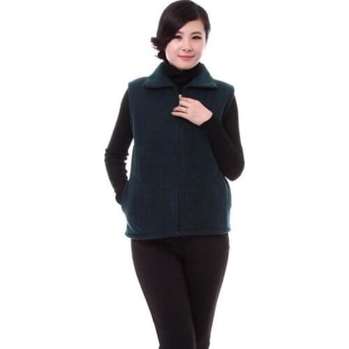 Hot Large size L-4XL Spring autumn brand zipper vest jacket older women Factory sales Low Price