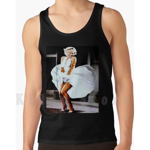 Marilyn Monroe With White Dress Flying Up Over Subway tank tops vest sleeveless Marilyn Monroe Marilyn Monroe With White