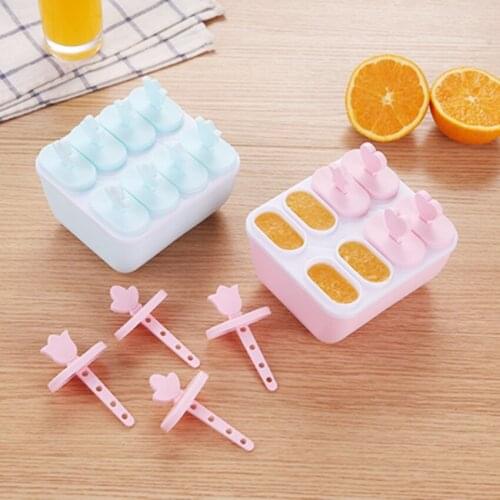 Plastic ice tray popsicle mold New ice box popsicle ice cream with lid ice cream mold