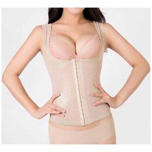 2019 New Women Beauty Shapers Tops Shaping Abdomen Vest Top Underwear Slimming Vest Shapewear Thin Waist Cincher Bustiers