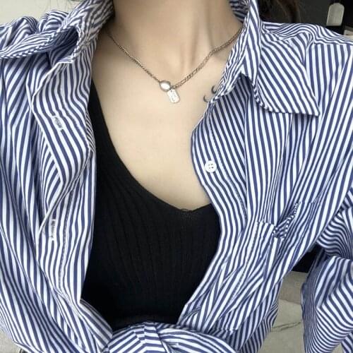 Thai silver lucky bean necklace with ins square style Lucky clavicle chain Vintage personality jewelry for women party gifts