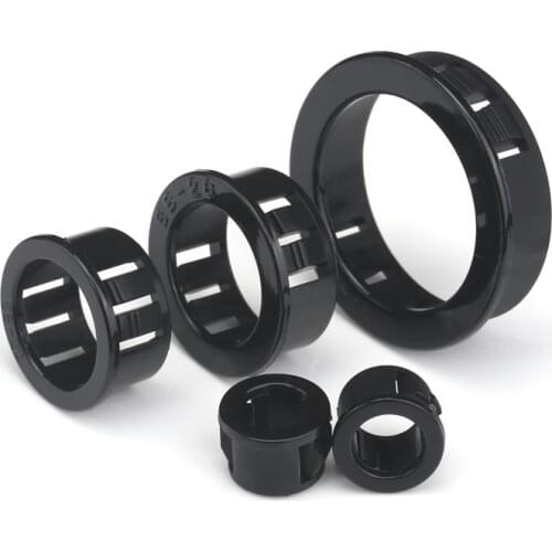 Plastic snap-on wire grommet gasket clamp 8-50mm pc desk wire inlet outlet Seal ring hole plug cover cable Rack holder protector