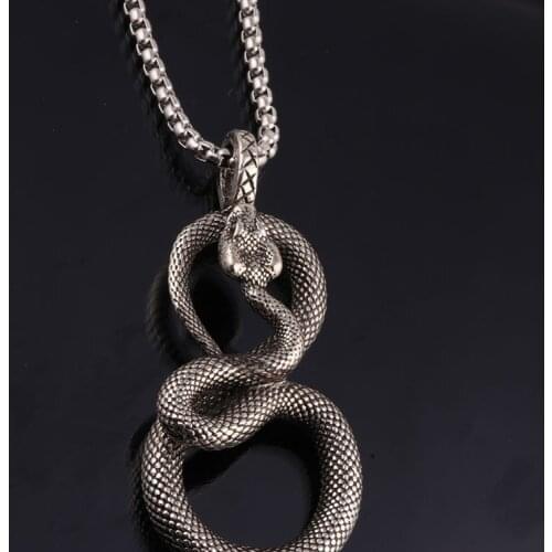 Personality Men Womens Snake Pendant Accessories for Motorcycle Party Punk Style Viper Jewelry Unisex Pendant