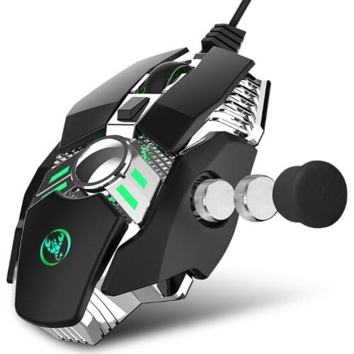 Wired Gaming Mice 6400DPI Programmable Cool Light Sensitive Electronics Accessories for PC Computer Gaming CF LOL