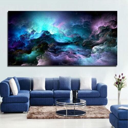 SELFLESSLY Wall Art Colorful Clouds Canvas Paintings For Living Room Modern Landscape Art Canvas Prints Cuadros Decor No Frame