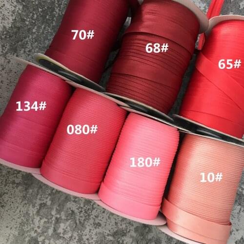 25yards/roll Polyester 5/8"(15mm) Satin Bias Tape Bias Binding Solid Color For DIY Garment Sewing And Trimming