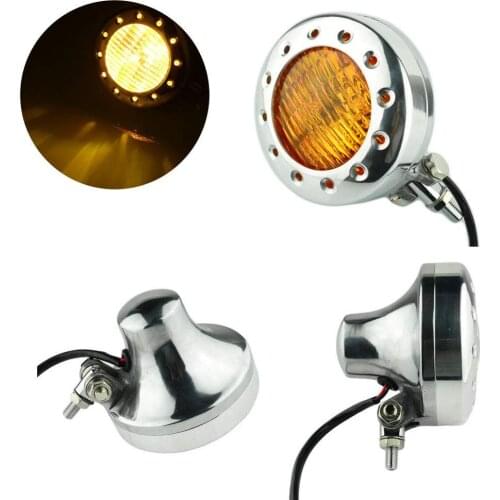 Silver/Black 55W Retro Motorcycle Cafe Racer front Headlight for harley Bobber Chopper Cruiser honda CG125 HeadLamp Bulb