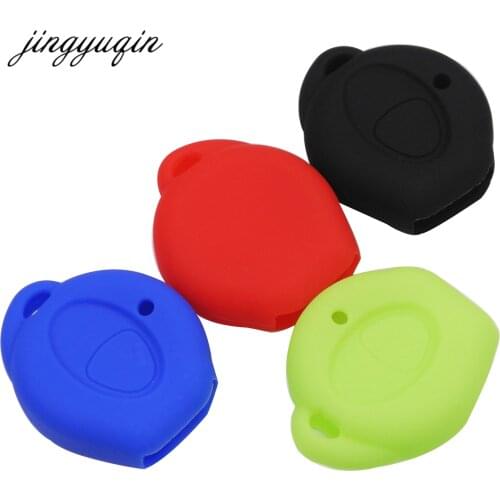 Jingyuqin 30pcs/lot Silicone Car Key Cover Case Fit For Mitsubishi 1 Buttons Auto Accessory