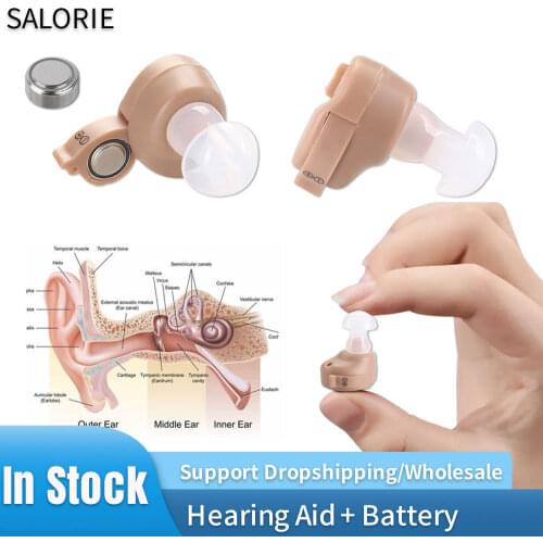 Hearing Aid Ear Audiphone Sound Amplifier Voice Amplifier for Deaf Old Man Elderly Listen Music Calls Watching TV Hearing Aids