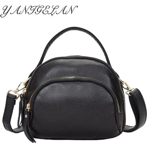 Fashion Brand Design Women Cowhide Messenger Bag High Quality Luxury Ladies Shoulder Pack Small Handbag Travel Bag сумка женская