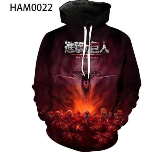 Attack on Titan Hoodie mens and womens street sports shirt Pullover 2021 mens hip hop comfort Pullover long sleeve T-shirt