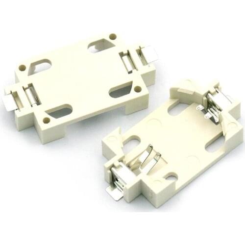 200pcs/lot MasterFire CR2032 2032 White Housing SMD Button Coin Cell Battery Socket Holder Storage Case Batteries Plastic Box