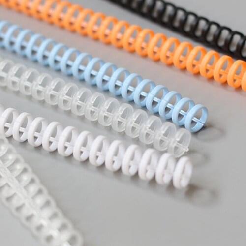 5pcs/set DIY Plastic Loose Leaf Binder Clip 30Holes Colored Spiral Notebook Paper Gliders Sheets Collection