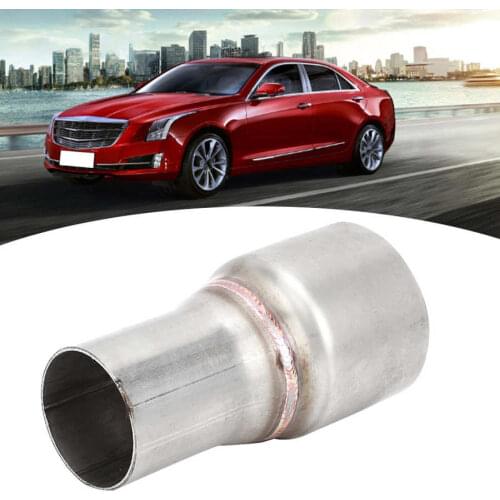 63mm/2.5in to 45mm/1.75in Exhaust Reducer Connector Pipe Standard Straight Coupler Tube with Hole