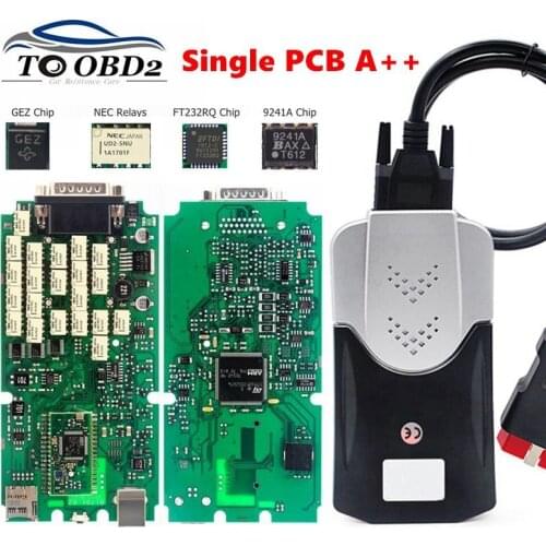 A+ TCS PRO 2017 R3 green Single PCB board FT232RQ 9241A Chip DS150cdp TCS NEC Relay for CAR/TRUCK OBD2 Diagnostic Scanner