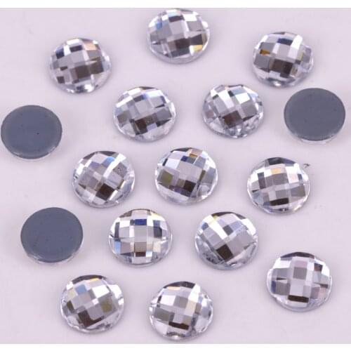 Free Shipping! High Quality 6mm, 8mm, 10mm Chessboard Circle Flat Back Hotfix Rhinestones / Iron On Flat Back Crystals