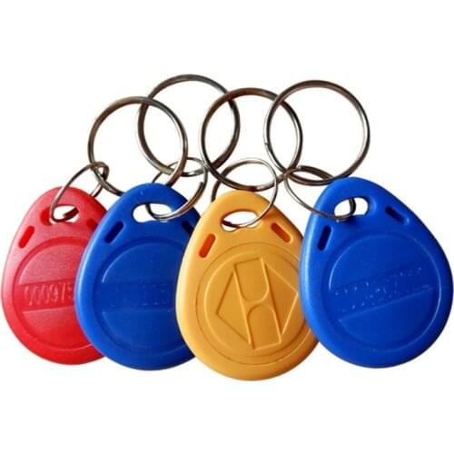100PCS Proximity RFID 125KHz Keychains EM ID Token Tags Key fobs Ring RFID Card for Access Control Time Attendance System