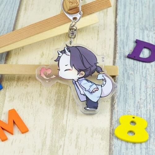 Guardian keychain Mark cute funny cartoon acrylic key chain novelty pendant jewelry gift llaveros