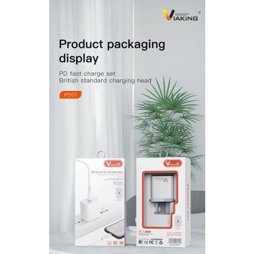 Quick Charger PD fast charging head+ PD Cable for Apple fast charging cable set