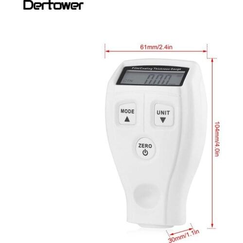 GM201Coating Painting Thickness Gauge Tester Ultrasonic Mini Varnish Film Coating for Car measure Paint Gauge English Manual DT6
