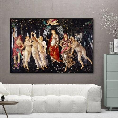 Famous Oil Painting Spring Western Art Canvas Painting Portrait Wall Art Picture and Prints for Living Room Modern Home Decor