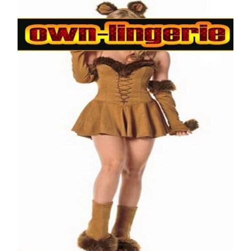 Brown animal cosplay cute cat and bunny wholesale costume top in halloween