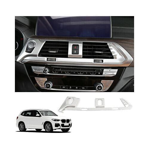 LHD Matte Interior Middle Console Air Vent Cover Trim For BMW X3 G01 2018-2020