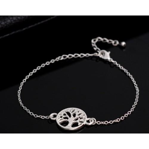 New Fashion Tiny Tree of Life Bracelet for Women Personalized Bracelets charm Gift for girls gold silver plated