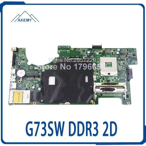 Original For Asus G73S G73SW motherboard with DDR3 2D connector Good condition laptop G73SW motherboard tested good