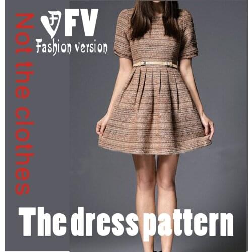 The dress Dresses Sewing Pattern cutting drawing BLQ-25