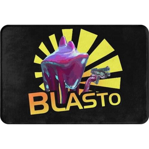 Mass Effect Commander Shepard Game Anti-Slip Doormat Kitchen Mat BLASTO Balcony Carpet Welcome Rug Bedroom Decor