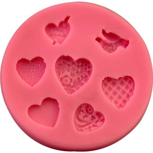 A variety of love modeling turn sugar mold chocolate cake baking mold DIY silicone mold decoration