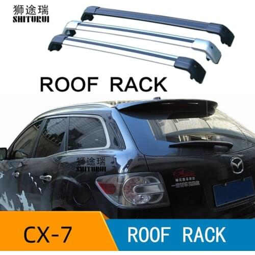 SHITURUI 2Pcs Roof Bars for MAZDA - CX-7 CX7 SUV 2006-2016 ER Aluminum Alloy Side Bars Cross Rails Roof Rack Luggage Carrier