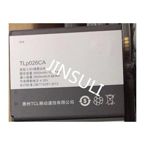 TCL 100% original tlp026ca 2650mah Battery+track code