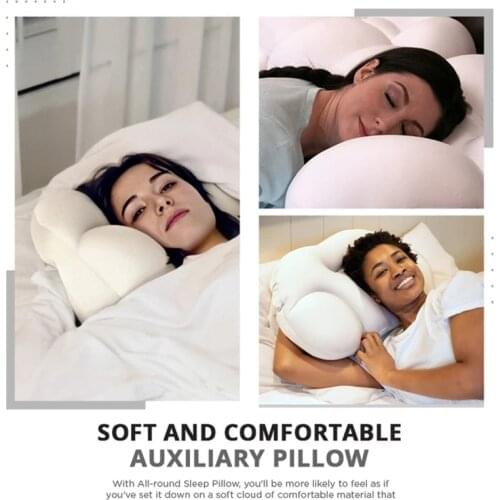 All-round Sleep Pillow All-round Clouds Pillow Nursing Pillow Sleeping Memory Foam Egg Shaped Pillows CLH@8