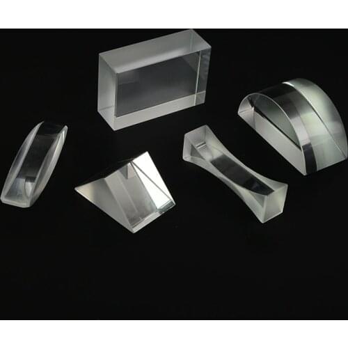 High Quality 5 Pieces Optical Prisms Set Seven-color Sunlight Physics Teaching Light Spectrum