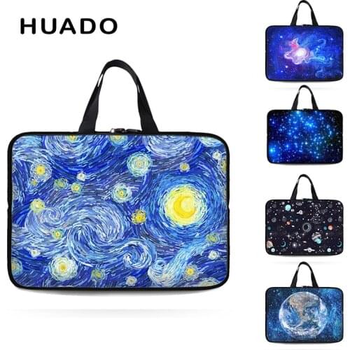 Blue Starry sky 13 14 15.6 17.3 laptop bag for women 12"10" notebook handbag carry bags computer case for acer/dell/sony/asus/hp